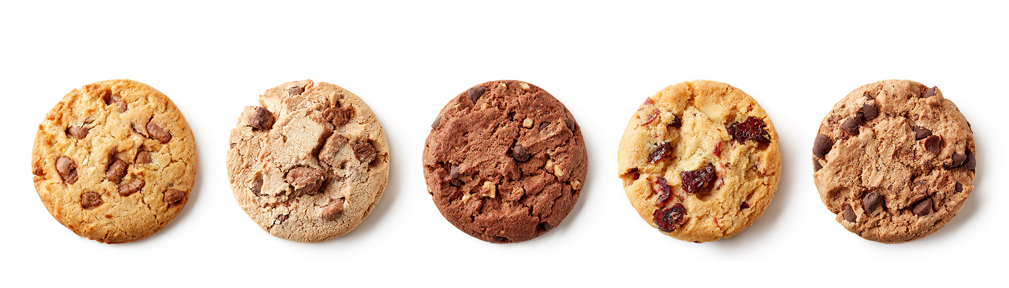 Three Dewey's employees manufacturing cookies